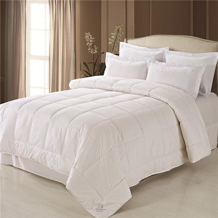 Fresh Ideas Fresh Ideas FRE611XXWHIT14 Australian Wool & Cotton Comforter  White FRE611XXWHIT14